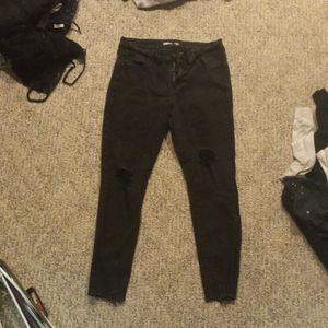 Old navy black skinny jeans size 12